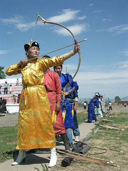 female archery competition